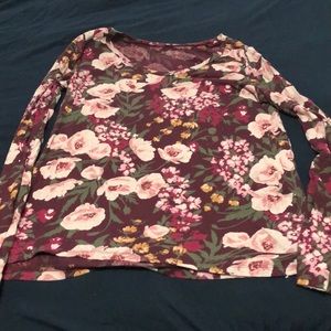 Long sleeve floral shirt
